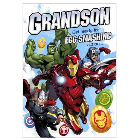 Grandson Egg-Smashing Marvel Avengers Easter Card £1.85